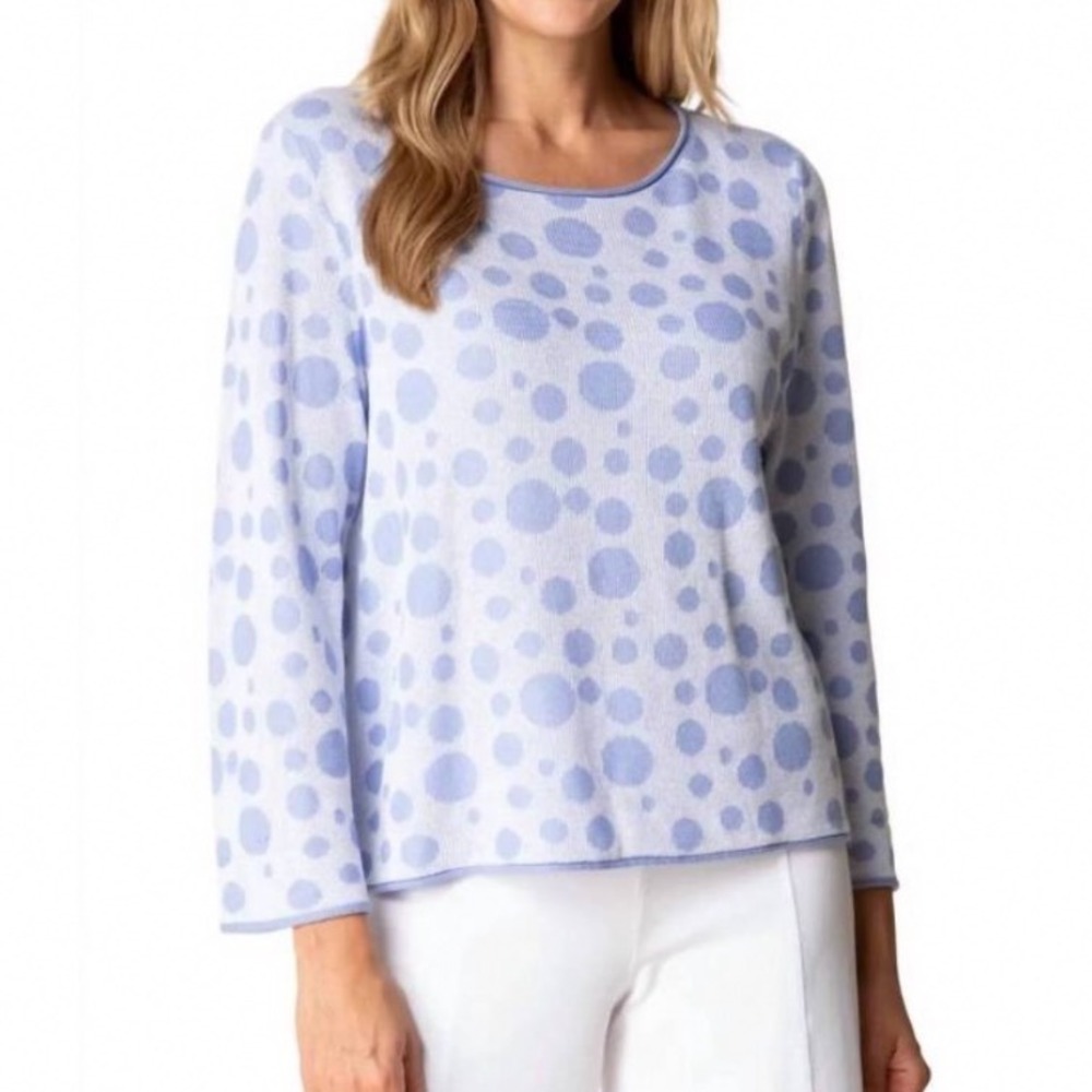 NWT Habitat Clothes to Live In Connect the Dots Pullover Cornflower Blue Small